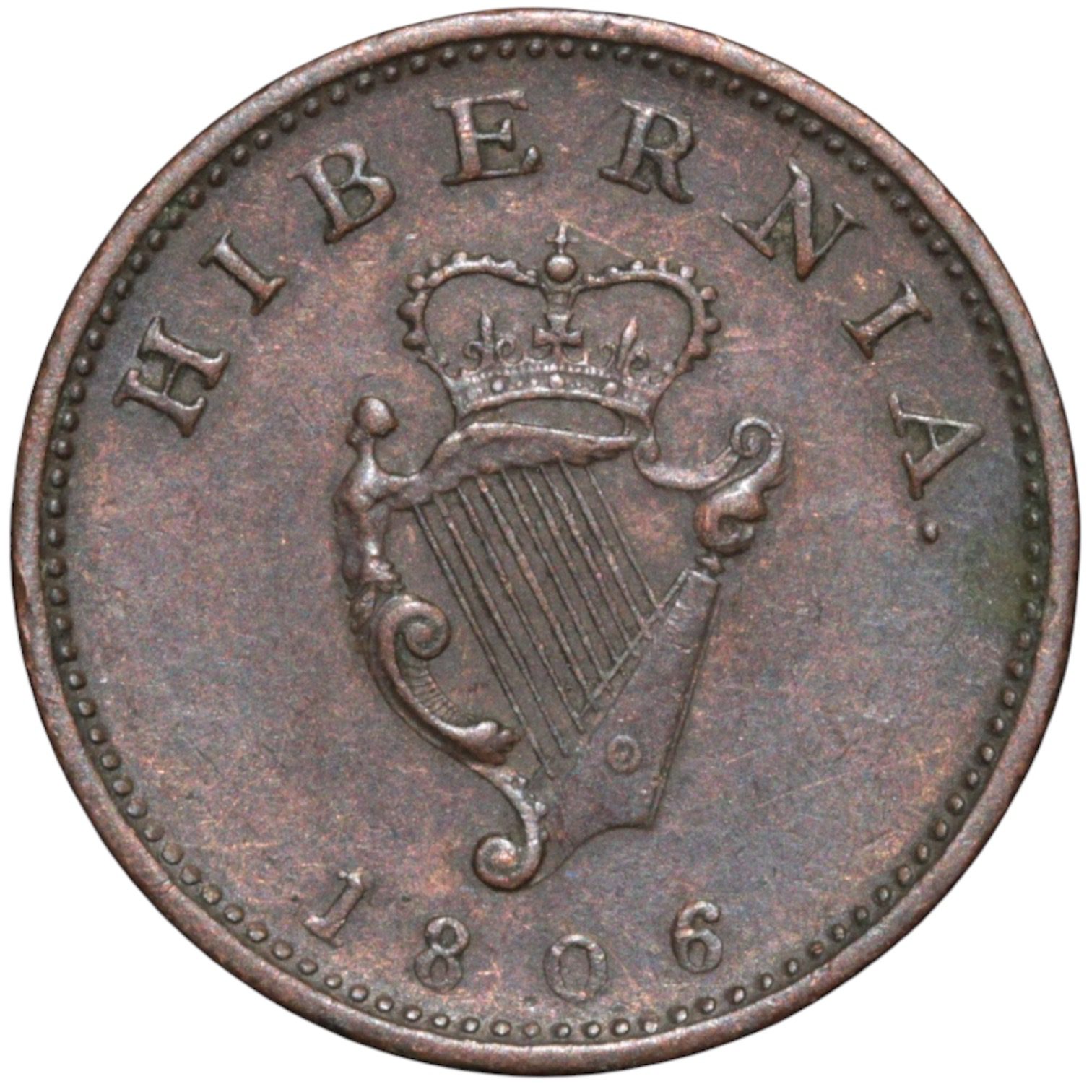 1794 Lancaster John of Gaunt Copper Halfpenny Conder Token
