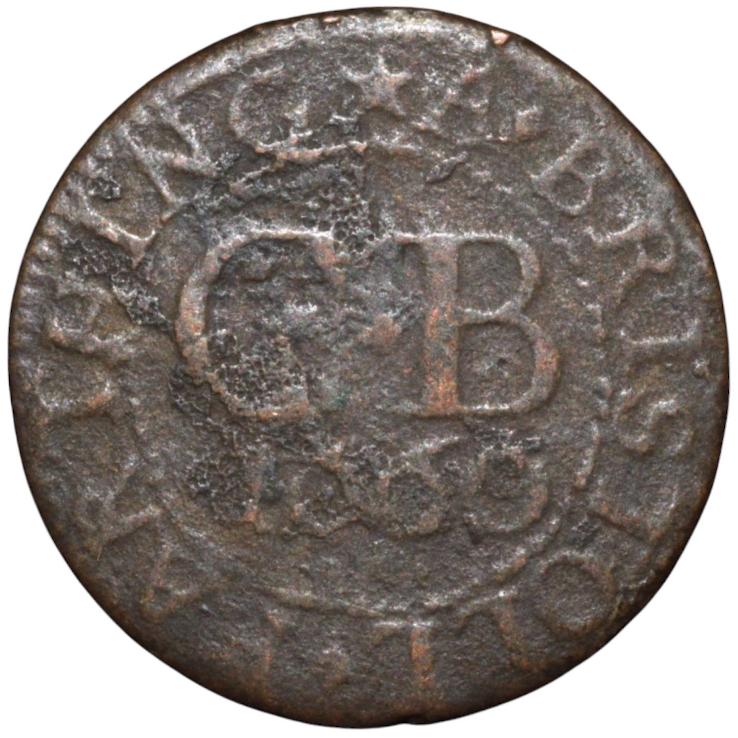 1794 Lancaster John of Gaunt Copper Halfpenny Conder Token